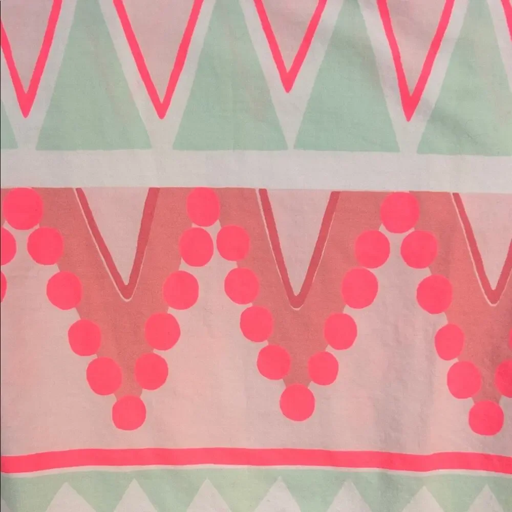 Gymboree Pink and White Geometric Pattern Cotton Dress, Size 8